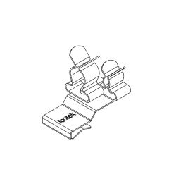 PFK2-B/SKL 42 EMC shield clamp(2x), plate thickness 2-3mm
