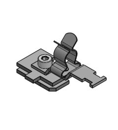 SC/LFZ/SKL 8-11 mm EMC shield clamp for 30mm C-rail