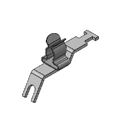 LFZ-U-AB/SKL 6-8 mm EMC shield clamp, screw mounting M4
