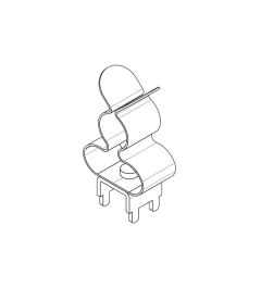 PCB-4-V-6,8/MSKL 3-12 mm EMC shield clamp for circuit board