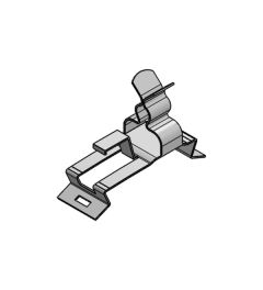 SFZ-M/MSKL 3-12 mm EMC shield clamp for 35mm DIN rails(H)