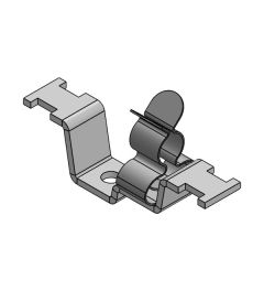 LF2Z-M/MSKL 3-12 mm EMC shield clamp, screw mounting M4