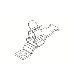 LFZ/SKL 8-11 mm EMC schermklem, schroefmontage M6