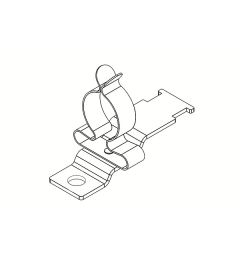 LFZ/SKL 17-22 mm EMC schermklem, schroefmontage M6