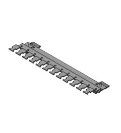 RLFZ EMC multi-shield clamp for 12 SKL for 30mm C-rail