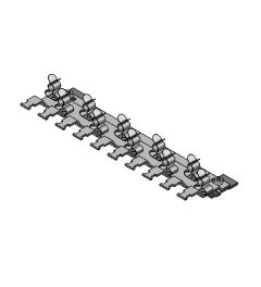 SC/RLFZ-M multi-shield clamp 10x MSKL for 30mm C-rail