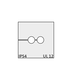KT 2/ø4 CR (S)VOC cable grommet, small, 2x4mm, gray