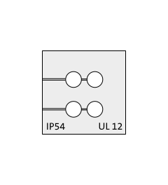 KT 4/ø4 CR (S)VOC cable grommet, small, 4x4mm, gray
