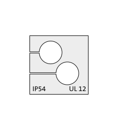 KT 2/ø8 CR (S)VOC cable grommet, small, 2x8mm, gray