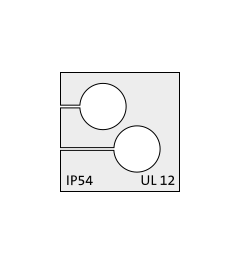 KT 2/ø8 cable grommet, small, 2x8mm, gray