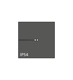 KT 2/ø1 cable grommet, small, 2x1mm, black