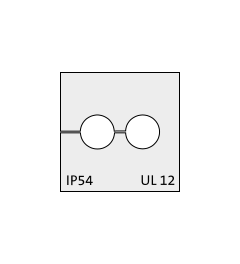 KT 2/ø6 CR (S)VOC cable grommet, small, 2x6mm, gray