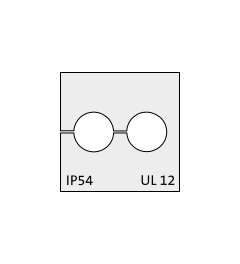 KT 2/ø7 CR (S)VOC cable grommet, small, 2x7mm, gray