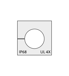 KT 12 kabel tule, klein, 12-13mm, grijs