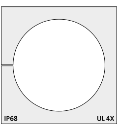 KT 33 CR (S)VOC kabel tule, groot, 33-34mm, grijs