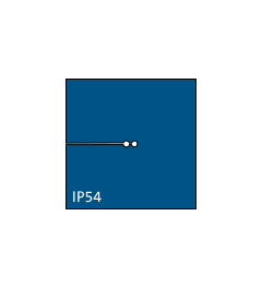 KT-BL 2/ø1 kabel tule, klein, 2x1mm, blauw