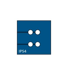 KT-BL 4/ø3 kabel tule, klein, 4x3mm, blauw