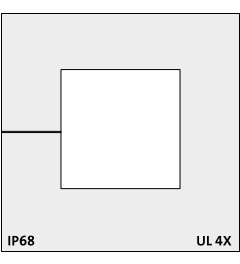 ATG CR adapter tule, groot, grijs