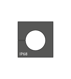 KT 12 kabel tule, klein, 12-13mm, zwart