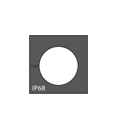 KT 14 kabel tule, klein, 14-15mm, zwart