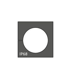 KT 15 kabel tule, klein, 15-16mm, zwart