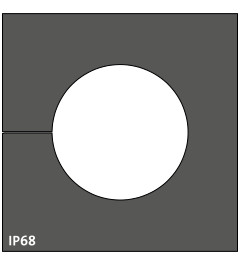 KT 24 kabel tule, groot, 24-25mm, zwart
