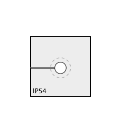KTMBS 4-7 mm multi-range cable grommet, small, gray