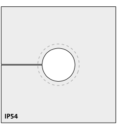 KTMBS 12-15 mm multi-range cable grommet, large, gray