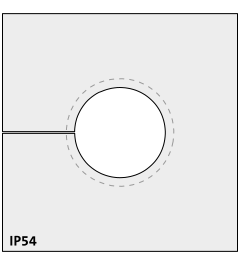 KTMBS 16-19 mm multi-range cable grommet, large, gray