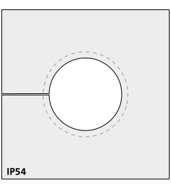 KTMBS 18-21 mm multi-range cable grommet, large, gray