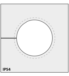 KTMBS 22-25 mm multi-range cable grommet, large, gray