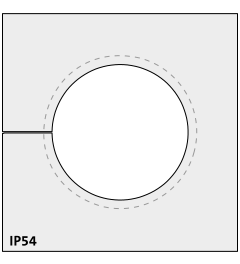 KTMBS 24-27 mm multi-range cable grommet, large, gray