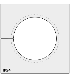 KTMBS 26-29 mm multi-range cable grommet, large, gray