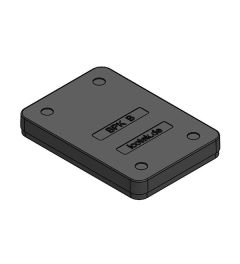 BPK-B blindplaat kunststof, schroefmontage, zwart