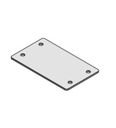 BPM 10 blindplaat plaatstaal, schroefmontage