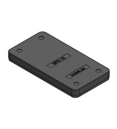 BPK 10 blindplaat kunststof, schroefmontage, zwart