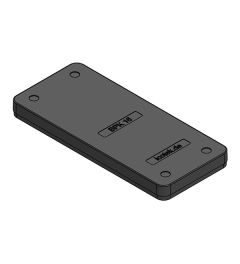 BPK 16 blindplaat kunststof, schroefmontage, zwart