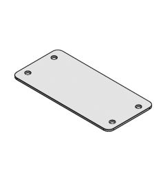 BPM 16 blindplaat plaatstaal, schroefmontage