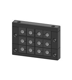 KEL 16/12-E extra groot frame, 2d, RVS, zwart