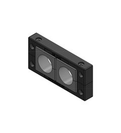 KEL 16/2 kabelinvoerframe, 2d, 1 rij, zwart