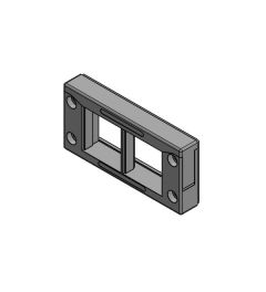 KEL-Quick 16/2 QUICK kabelinvoerframe, 2d, 0/2, zwart