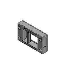 KEL-Quick 10/3 QUICK kabelinvoerframe, 2d, 2/1, zwart