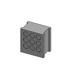QT-DT 3 QUICK cable grommet, small, multi-membran, gray