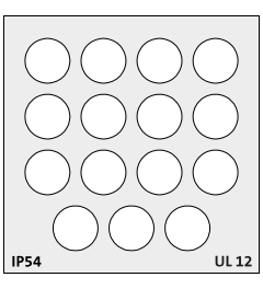 QT-DT 9 QUICK cable grommet, large, multi-membran, gray