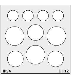QT-DT 10 QUICK cable grommet, large, multi-membran, gray