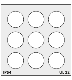QT-DT 11 QUICK cable grommet, large, multi-membran, gray