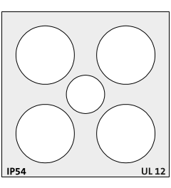 QT-DT 12 QUICK cable grommet, large, multi-membran, gray