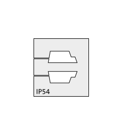 QT ASI II QUICK cable grommet, 2x ASI cable, gray