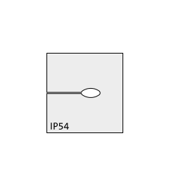 QT Tele QUICK cable grommet, telephone cable, gray