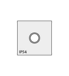 QT-AT-K-M 5x0,75 adapter grommet with thread, small, gray